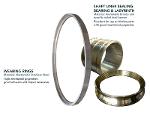 Shaft liner sealing bearing & labyrinth & wearing ring