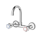 Traditional wall mounted sink mixer