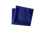 Men's pocket square checkered design microfiber - royal blue