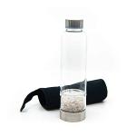 Spiru Gemstone Water Bottle Rock Crystal – 400 ml