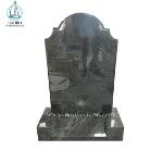 Natural Stone Monument Serp Top Headstone