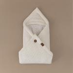 Envelope-plaid 2in1 Universal knitted Cream