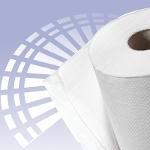Recycled paper couch rolls, 2-ply cellulose