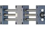 Linear module with trapezoidal thread