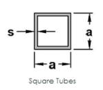 Aluminium Square Tubes ( Any surface)