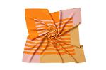 Microfiber scarves 60x60 for corporate style-orange pink