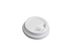 Lid for glasses cup cover reclose 350 white 90 mm white with a brewhouse