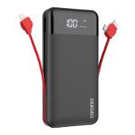 Dudao K1Pro powerbank 20000mAh with built-in cables