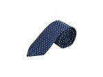 Men's 100% Silk Tie, Handmade in Italy (150x7cm, Blue)