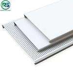 Perforated Aluminium Strip Ceiling Dustproof White 