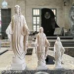 Beige Marble Sculpture Virgin Mary Statues