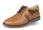 Brown men's shoes with suede elements