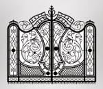 Hand wrought iron metal gates production and export