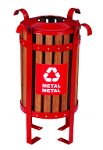 Wooden Zero Waste Recycling Bucket Single