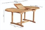 Oval garden  table extendable 150 till 200
