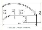 Aluminium Shower Cabin Profiles (Any Surface)