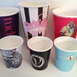 4, 8, 12, 16oz Single Wall Branded Paper Cups