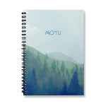 Erasable Notebook | Ring Binder A5 | New Designs Misty Mountain / Rocksolid