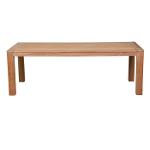 garden table teak wood 220x10x75 cm