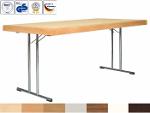 Folding table Tom with a solid beech edge
