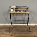 Linch Folding Work and Laptop Desk with Lich Shelves