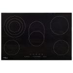Ceramic hob 5 cooking zones touch control 8500 W 90 cm