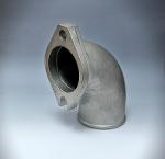 Aluminum Die-casting Part with Elbow Flange to Hose