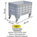 MIDDLE SIZE PLASTIC BOX WITH WHEELS