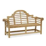 garden bench teak wood 160x50x104 cm 