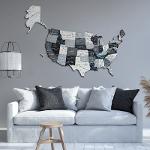 3D Wooden USA Map Nordik