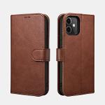 Icarer Iphone 12/12 Pro(6.1) Case Classic Pu Leather Wallet Brown