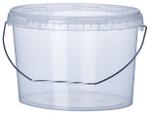 Oval plastic bucket 3 L/ 101.44 oz