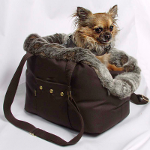 Rain protective carrier with fur and bag for Pets