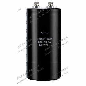 Liron LQX high ripple current screw terminal aluminum electrolytic capacitor