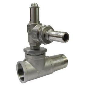 Bypass valve made of stainless steel