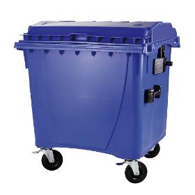 Plastic container 1100 flatid blue