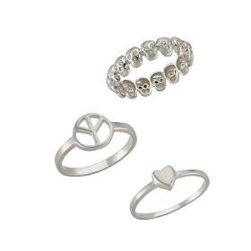 Minimalist Design Sterling Silver Rings