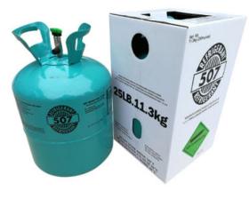 Mixed R507 Refrigerant Gas Freon In 11.3kg Disposable Cylinder