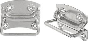 Recessed handles fold down din 3136