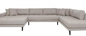 Carl Knudsen | Corner Sofa with Left Chaise Lounge | Stone