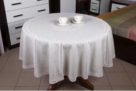 Round tablecloth "Snowy"