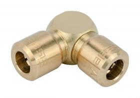 Push-in fitting, elbow connector, brass - VT2677