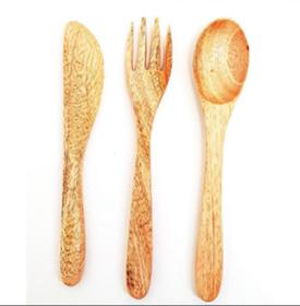 Cutlery Set Mahogany (Spoon,Knife,Fork,)16cm