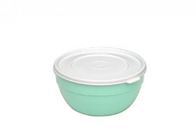 Plastic bowl with a lid