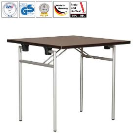 Folding table Quadro with HPL table top