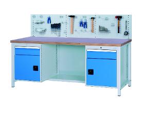 Workbench 2000 with 2 drawers and 2 hinged doors