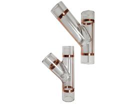 Glass Y-branch pipes – 45°