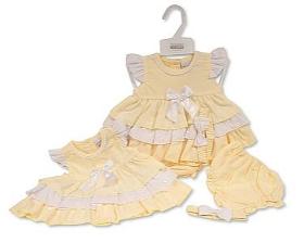 Tiered Baby Dress with Bows
