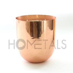 Large size candles in rose gold copper candle containers