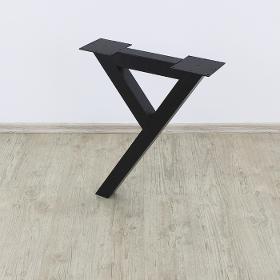 Sloped Y shape steel table leg